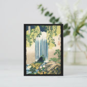 掘っ建て小屋の上の東洋の絵画の滝 ポストカード (スタンド正面)