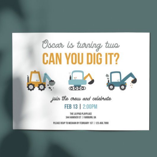 掘り出せるかディガー誕生日パーティー 招待状