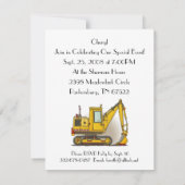 掘り取りショベル 招待状 (裏面)