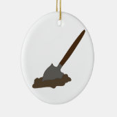 掘り鋤 セラミックオーナメント (右)