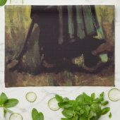 『掘る農婦』（ほるのうふ、仏: Paysanne creusant）by ヴィンセント・ファン・ゴッ キッチンタオル (折り畳み)