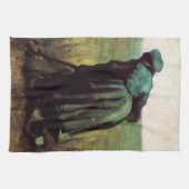『掘る農婦』（ほるのうふ、仏: Paysanne creusant）by ヴィンセント・ファン・ゴッ キッチンタオル (横)