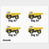 掘る？ – 矩形ステッカー、光沢 長方形シール (シート)