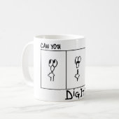「掘れる?」-DigitCartoon.com コーヒーマグカップ (正面左)