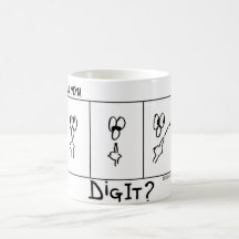 「掘れる？」-DigitCartoon.com