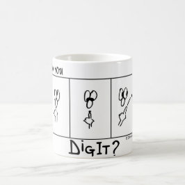 「掘れる？」-DigitCartoon.com コーヒーマグカップ