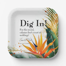 掘れ！極楽至福の鳥 ペーパープレート