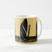 掘れ!金ゴールドパン&マイニング。金持ちのピックを得る。私の。 コーヒーマグカップ (正面右)