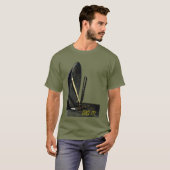 掘れ！金ゴールドパン&マイニング。金持ちのピックを得る。私の。 Tシャツ (正面フル)