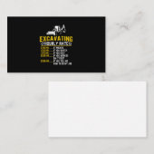 掘削おもしろい時給掘削機 名刺 (正面/裏面)