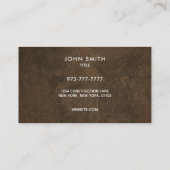 掘削のスローガンの名刺 名刺 (裏面)