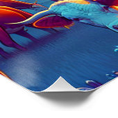 掘削リグとHerford Cars at Night ポスター (コーナー)