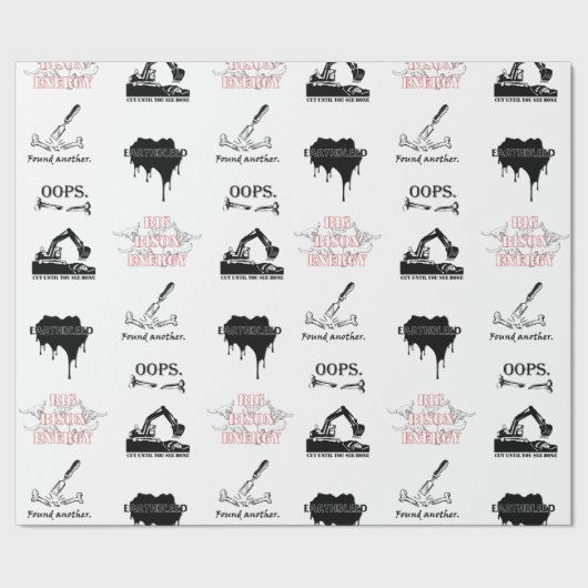 掘削包み紙 ラッピングペーパー (シーム)