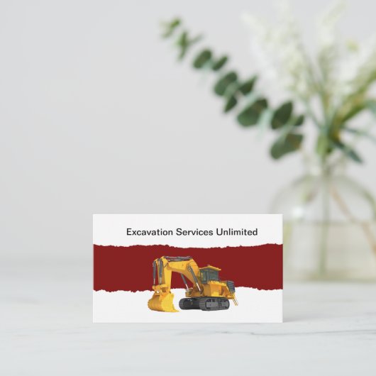 掘削土地清掃建築 名刺 (スタンド正面)