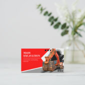 掘削建築建物会社 名刺 (スタンド正面)