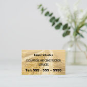 掘削建築砂軌道事業カード 名刺 (スタンド正面)