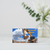 掘削掘削機 名刺 (スタンド正面)