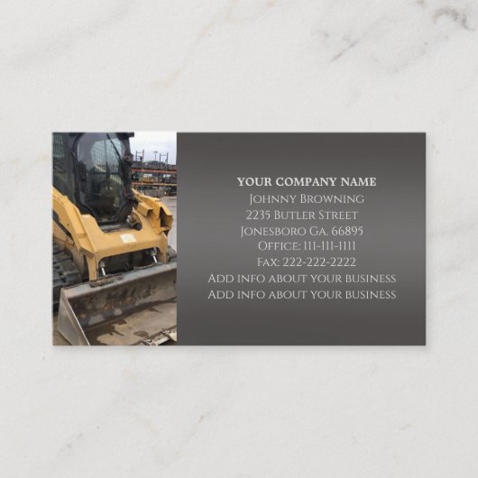 掘削業務用名刺 名刺 (正面)