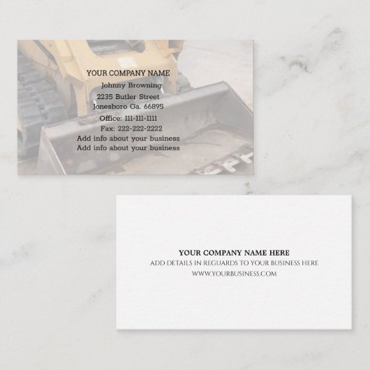 掘削業務用名刺 名刺 (正面/裏面)