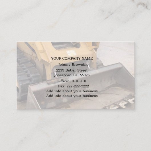 掘削業務用名刺 名刺 (正面)