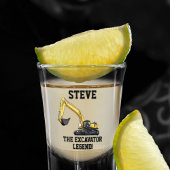 掘削機おもしろい凡例重機運転士 ショットグラス