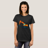 掘削機の重機械トラック建築子供 Tシャツ (正面フル)