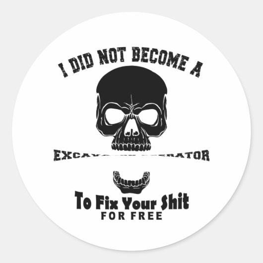 掘削機オペレータ ラウンドシール (正面)