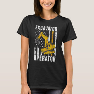 掘削機オペレータ – 建築作業者と構成 Tシャツ