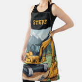 掘削機クール名建築設備男性用 エプロン (インサイチュ)