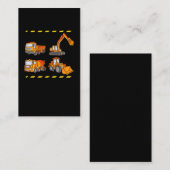 掘削機コンクリートミキサートラックボーイズ建築 名刺 (正面/裏面)