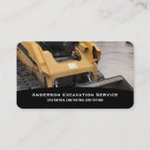 掘削機サービス名刺 名刺 (正面)