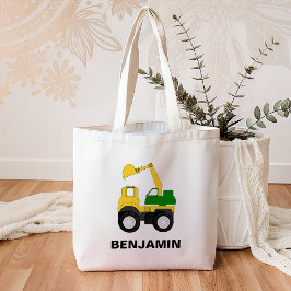 掘削機ディガー建築キッズ トートバッグ