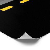 掘削機トラック建築トラック誕生日パーティー ポスター (角)