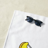 掘削機パーソナライズされた建築車 ビーチタオル (インサイチュ)