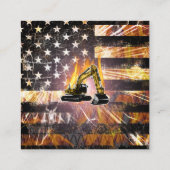 掘削機フラグの火花 割引カード (裏面)