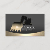 掘削機プラントオペレータプロフェッショナル建築 名刺 (正面)