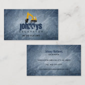 掘削機ロゴ名刺 名刺 (正面/裏面)