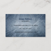 掘削機ロゴ名刺 名刺 (裏面)