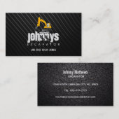 掘削機ロゴ名刺 名刺 (正面/裏面)