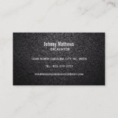 掘削機ロゴ名刺 名刺 (裏面)