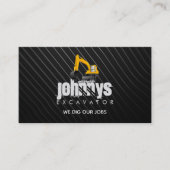 掘削機ロゴ名刺 名刺 (正面)