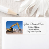 掘削機差出人住所 ラベル (インサイチュ)