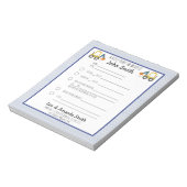 掘削機建築スクールノート弁解1子 ノートパッド (回転)