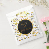 掘削機建築トラックとツールパターン フェイバーバッグ (封をした状態)