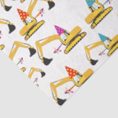 掘削機建築トラックパーティーパターン 薄葉紙 (詳細)