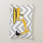 掘削機建築トラック アクセントクッション (裏面(縦))