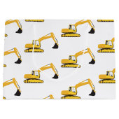 掘削機建築トラック ラージペーパーバッグ (正面)