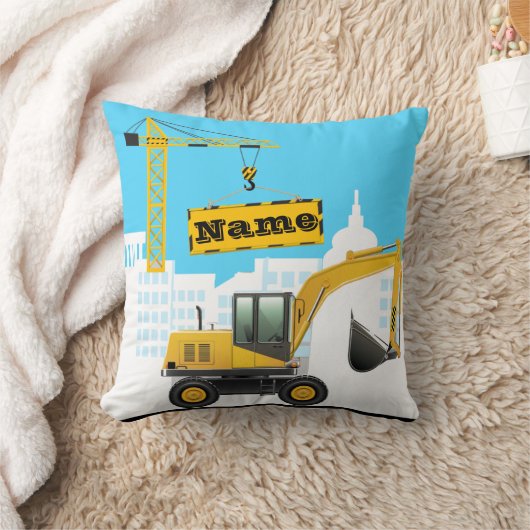 掘削機建築個人用装飾用クッション クッション (ブランケット)
