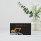 掘削機建築名刺 名刺 (スタンド正面)