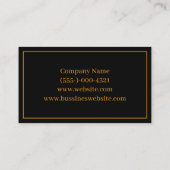 掘削機建築名刺 名刺 (裏面)